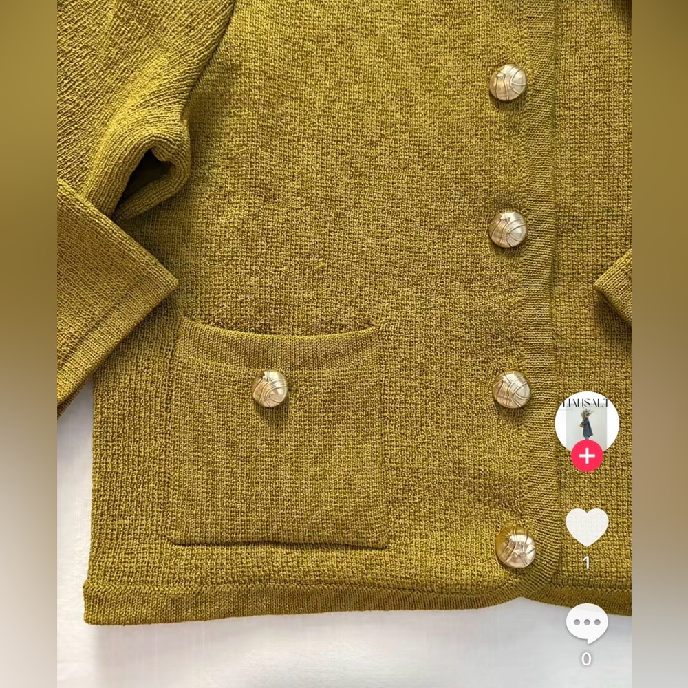 ZARA Knit Cardigan with golden buttons 2756/010 - Picture 13 of 15